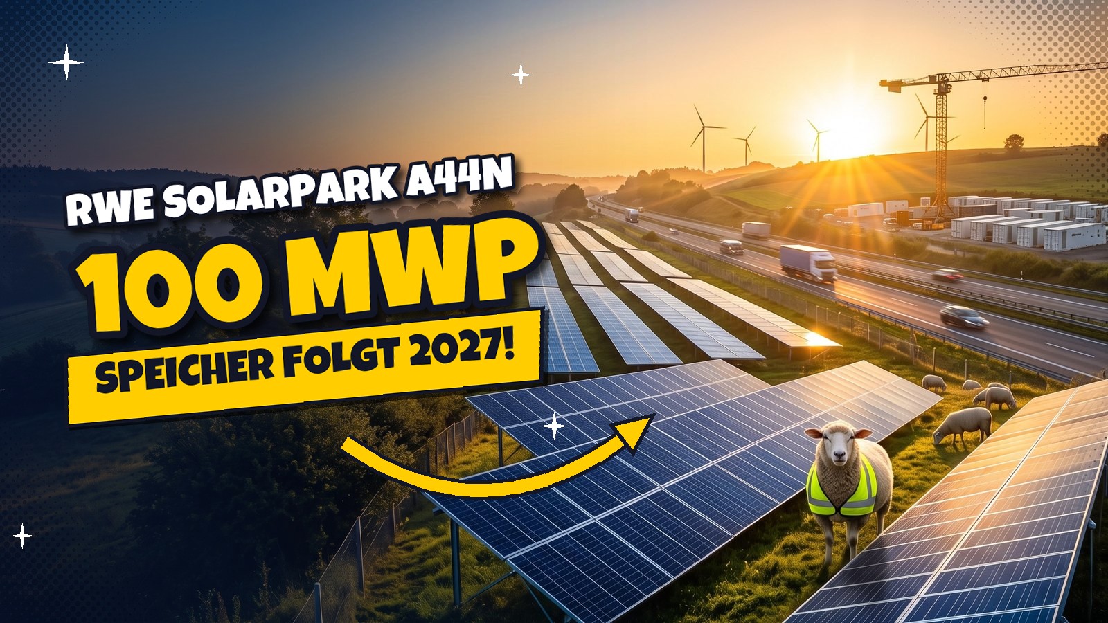 RWE-Solarpark an der A44n knackt die 100-MWp-Marke