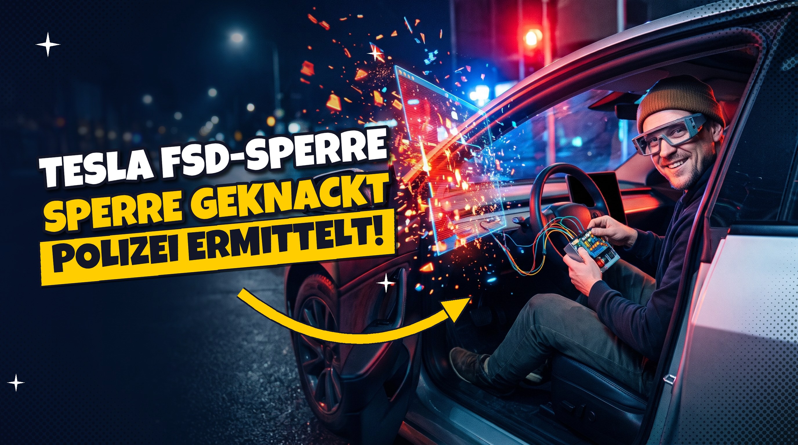 Schwarzfahrer 🚗 Tesla-Fahrer knacken Full-Self-Driving-Sperre