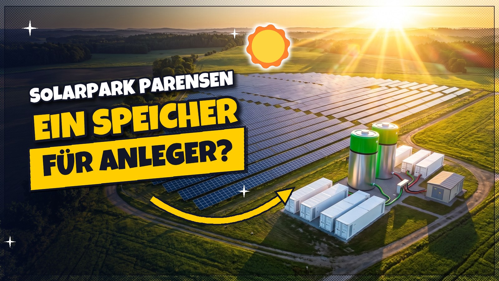 Solarpark Parensen: 39 PV-Anlagen teilen sich einen Speicher