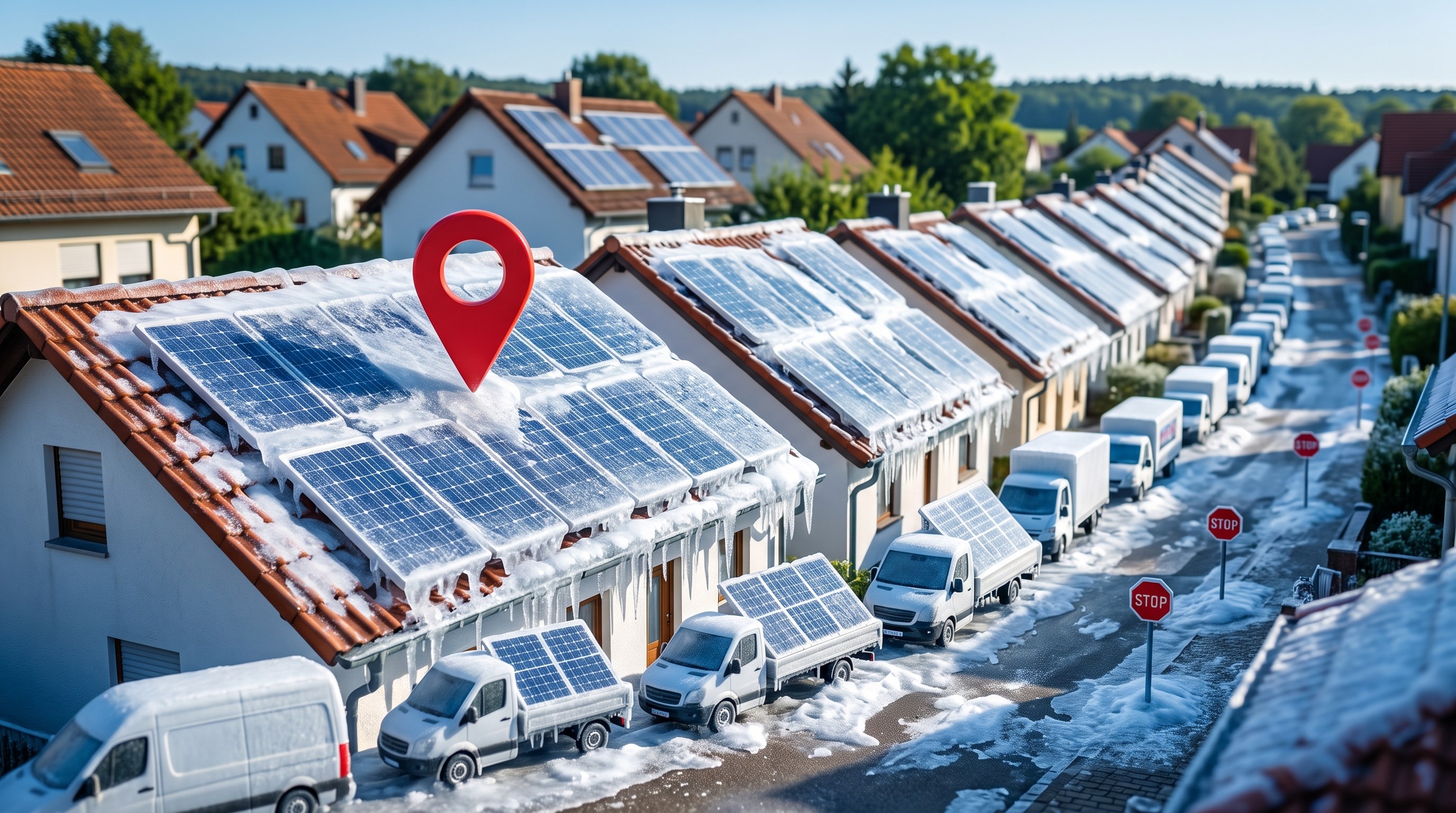 Solarstau 📍 Ohne EEG-Förderung für kleine Dachanlagen geht der Ausbau bis 2040 auf Eis