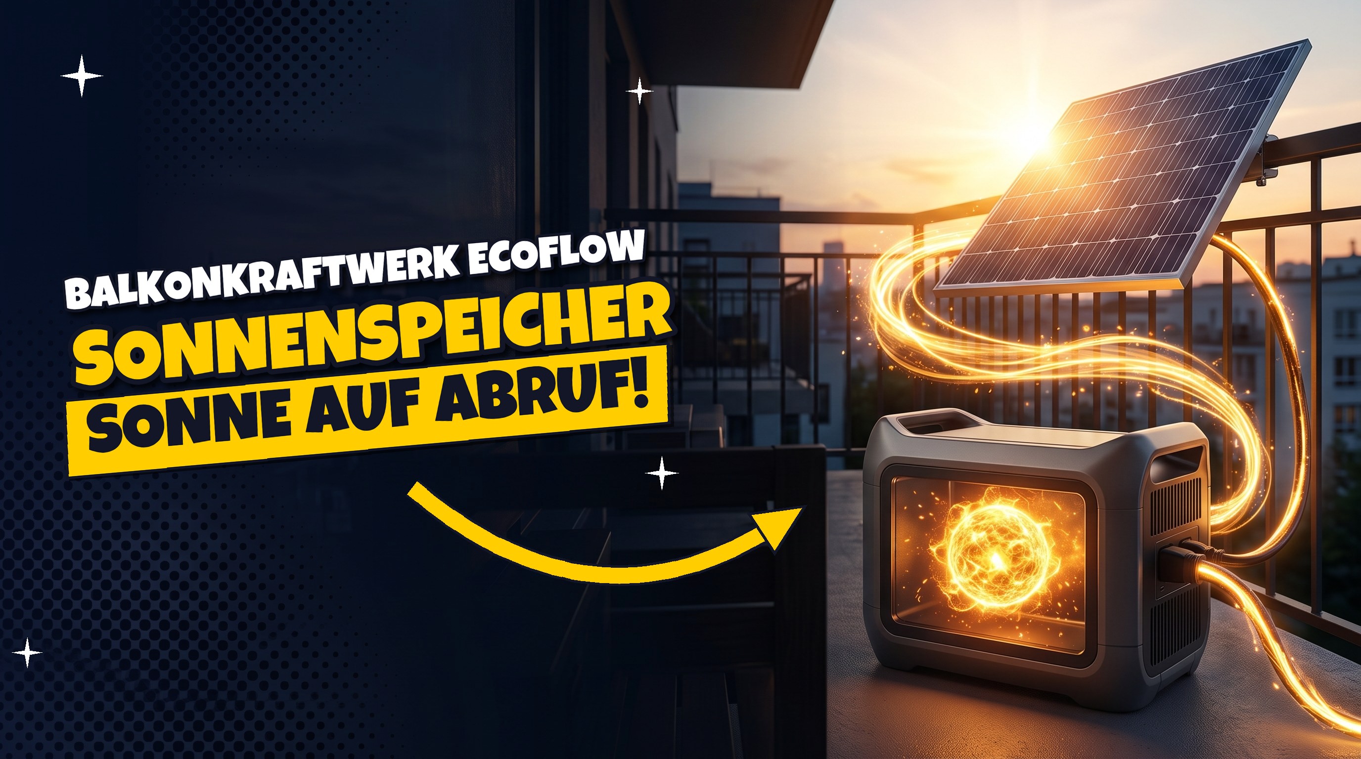 Sonnen-Power 🔋 Balkonkraftwerk mit Speicher EcoFlow STREAM – die Sonne bleibt auf Abruf
