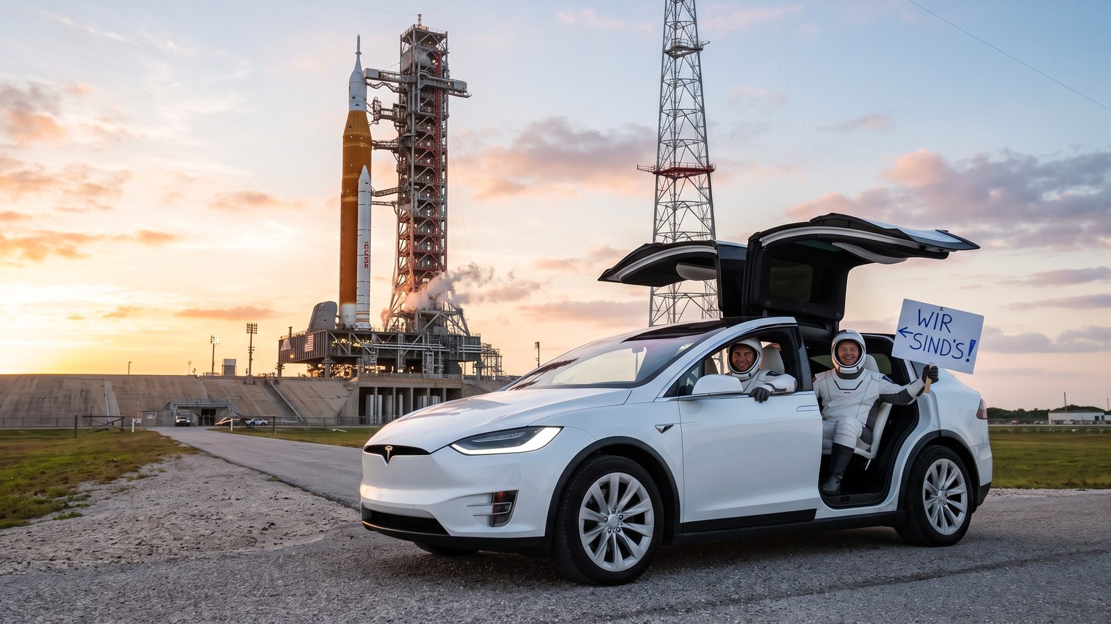 Crew-13: Mit dem Tesla zur Rakete – „Lucky 13“ hebt ab