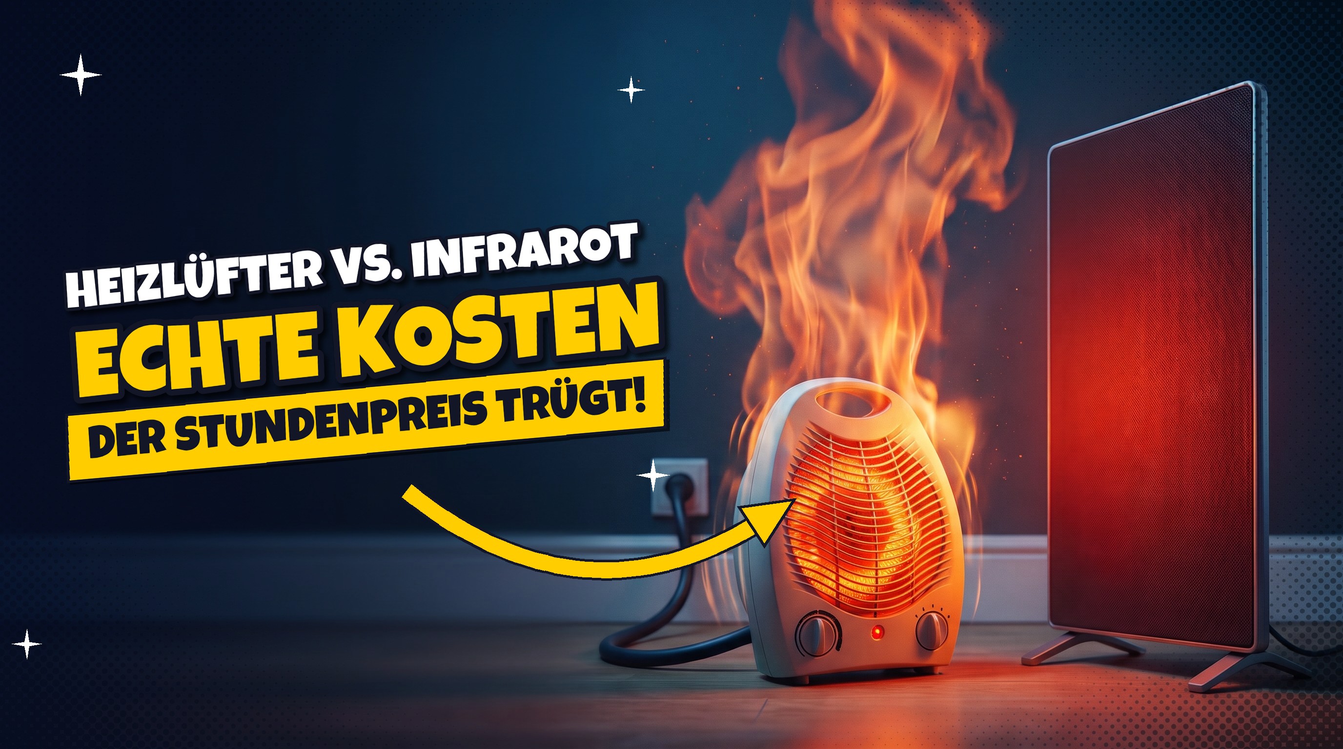 Stromfresser ⚡ Heizlüfter vs. Infrarot: Der Stundenpreis trügt