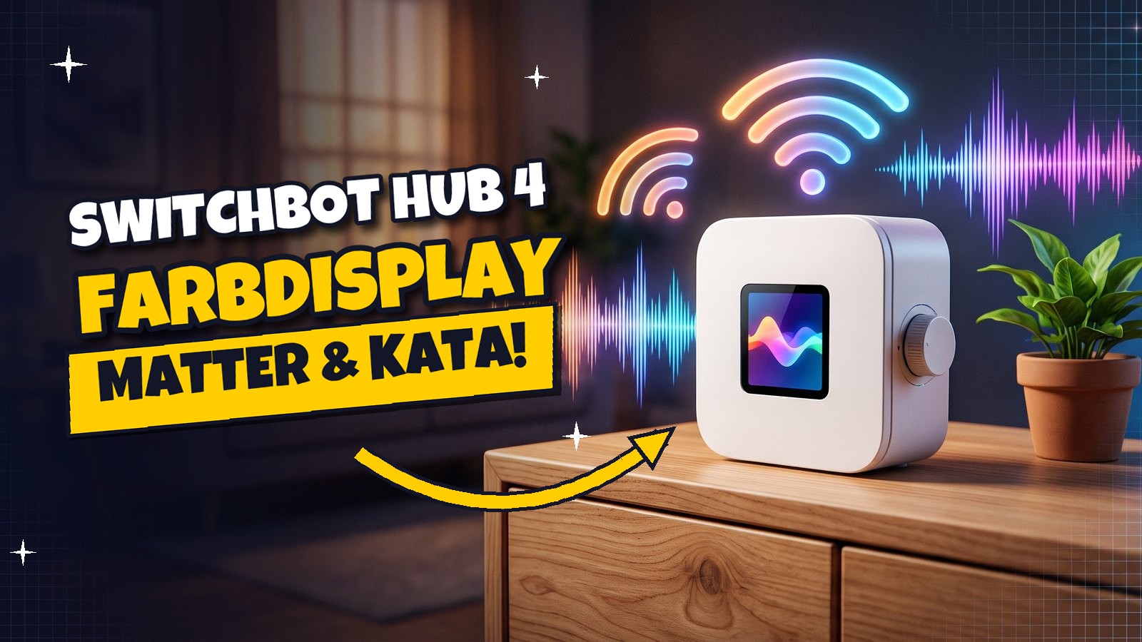 SwitchBot Hub 4: Leak zeigt Farbdisplay, Matter und Kata