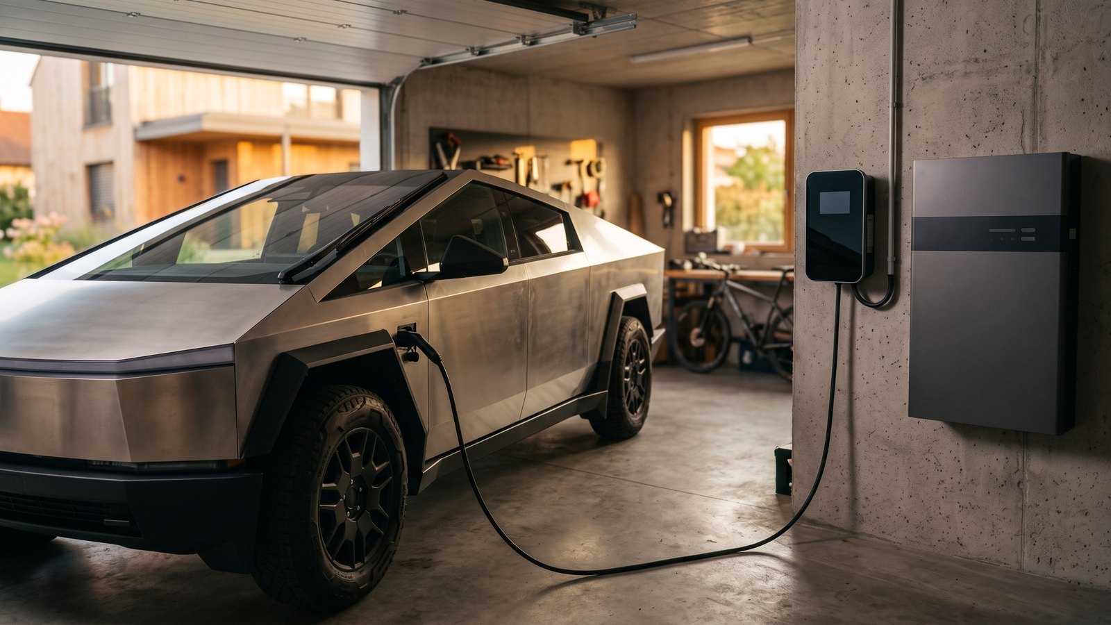Tesla: Cybertruck laedt jetzt die Powerwall bei Stromausfall
