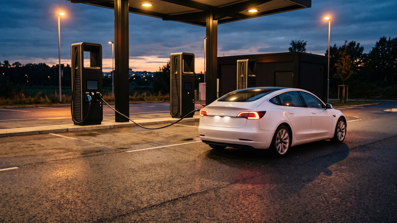 Tesla: Notfall-Losfahren trotz Ladekabel am Supercharger