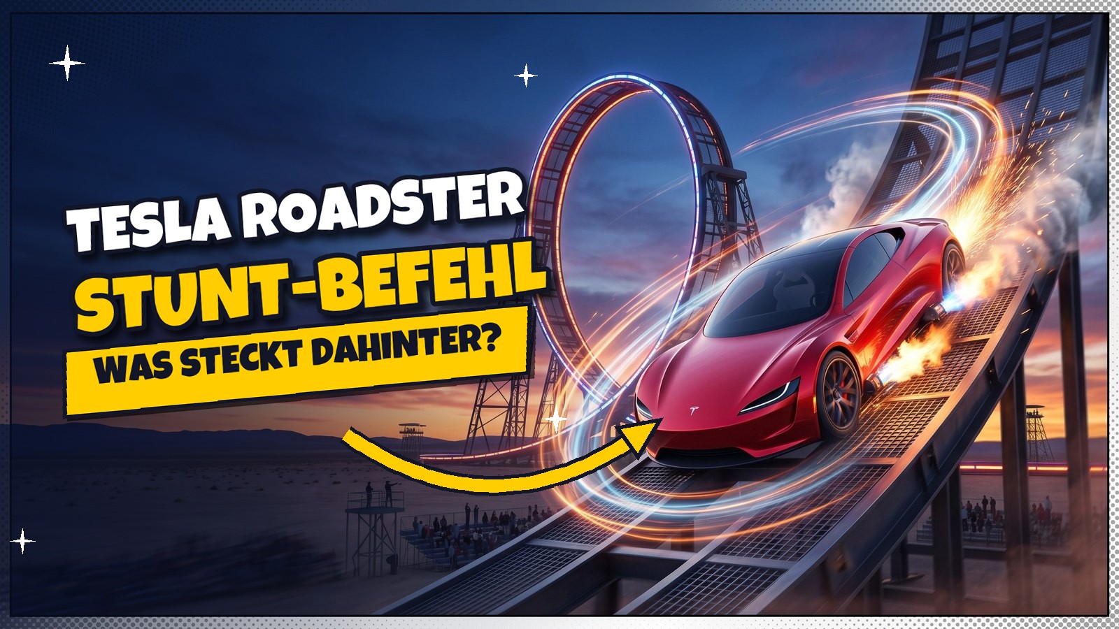 Tesla Roadster: Stunts per Befehl und Looping-Track