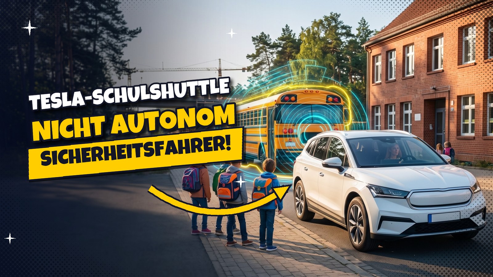 Tesla-Schulshuttle in Grünheide: Autonom ist es nicht