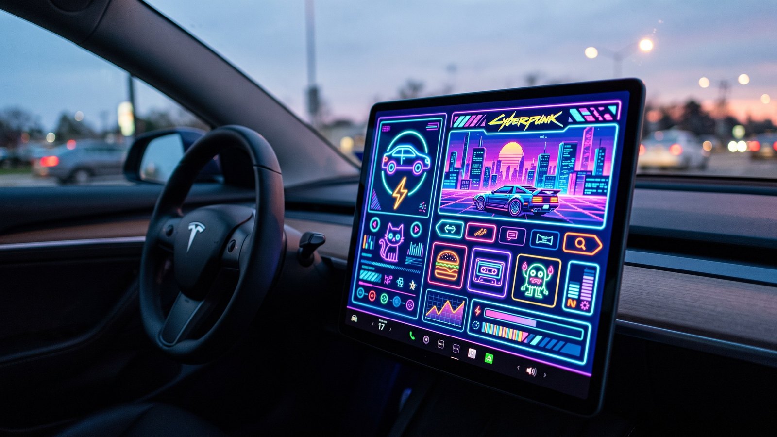 Sollte Tesla wählbare Bildschirm-Designs einführen?