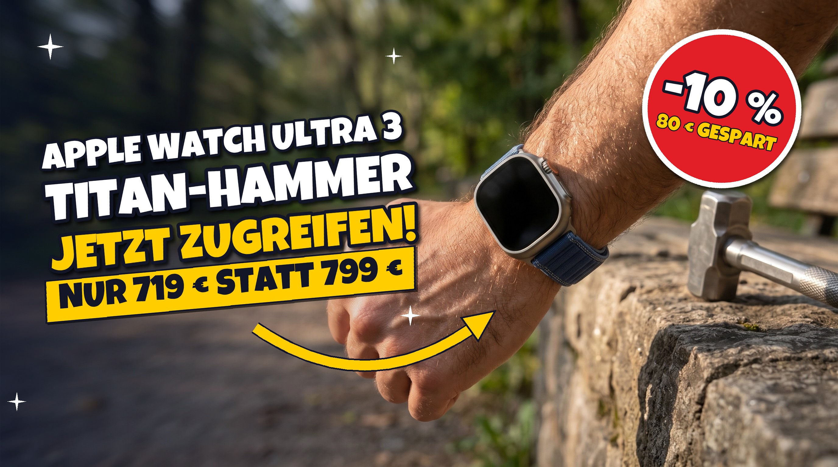 Titan-Hammer 💪 Apple Watch Ultra 3 für 719,00€