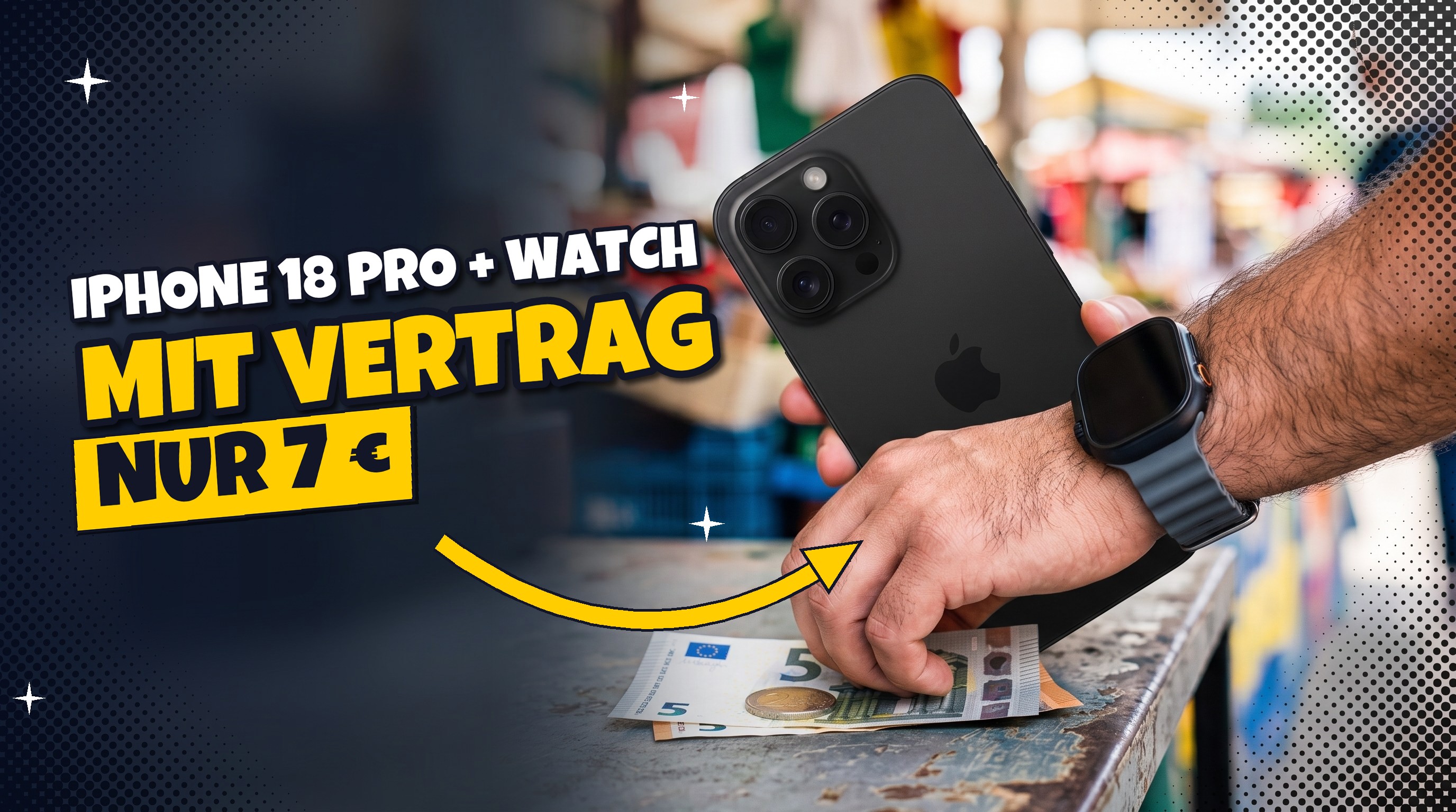 Wahnsinn 🤩 Apple iPhone 18 Pro mit Watch Ultra 4 für 7,00 €