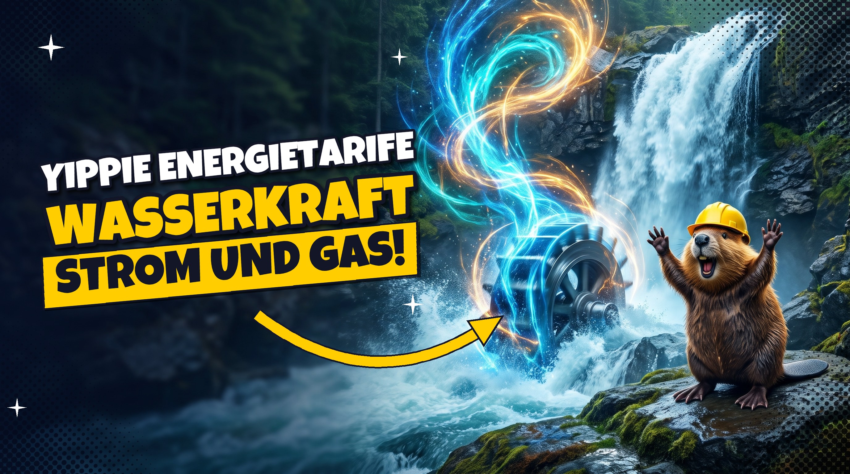 Wasserkraft-Power 🌊 Yippie: Strom zu 100 % aus europäischer Wasserkraft und Gas