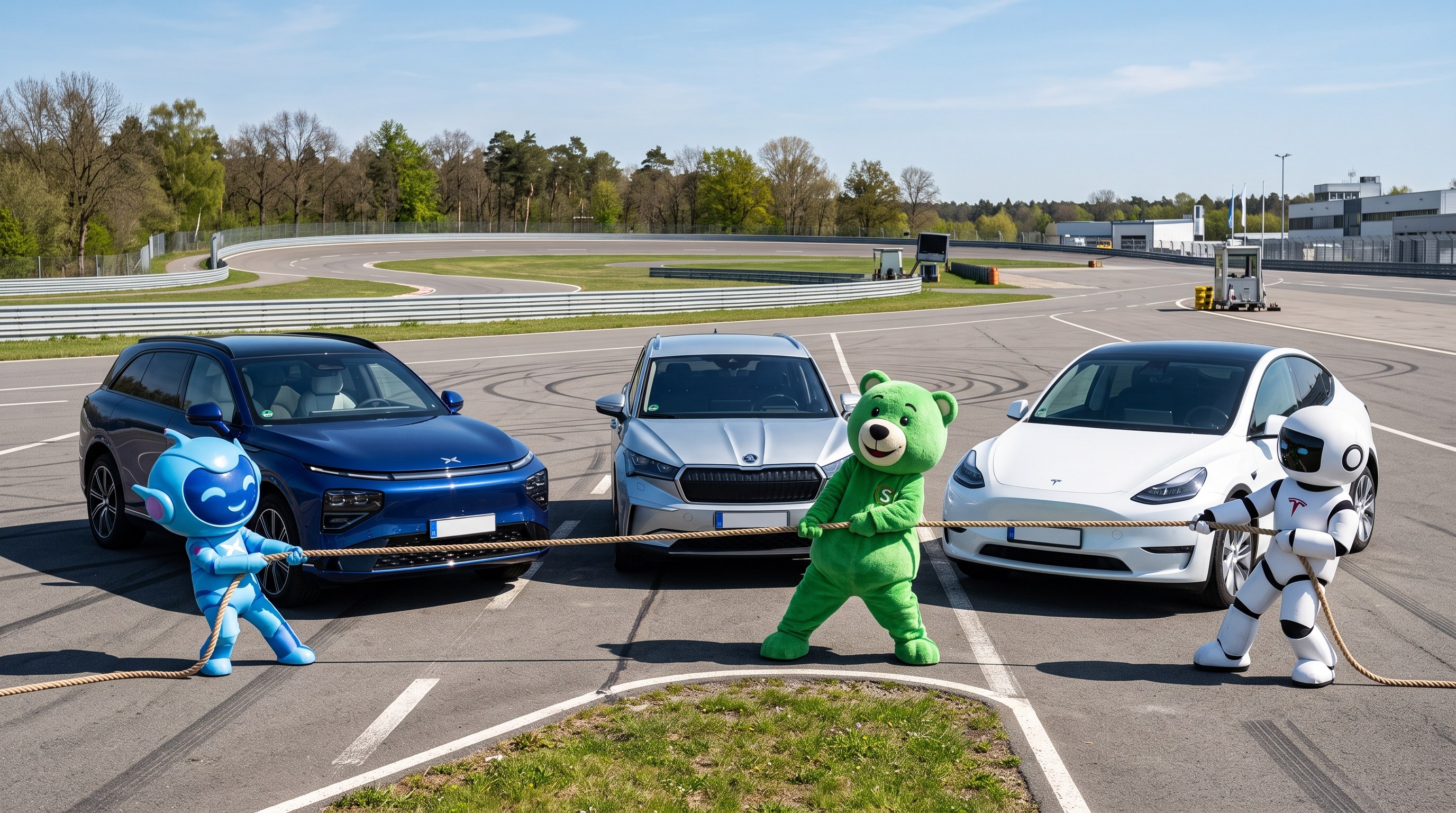Xpeng L03 gegen Škoda Enyaq und Tesla Y
