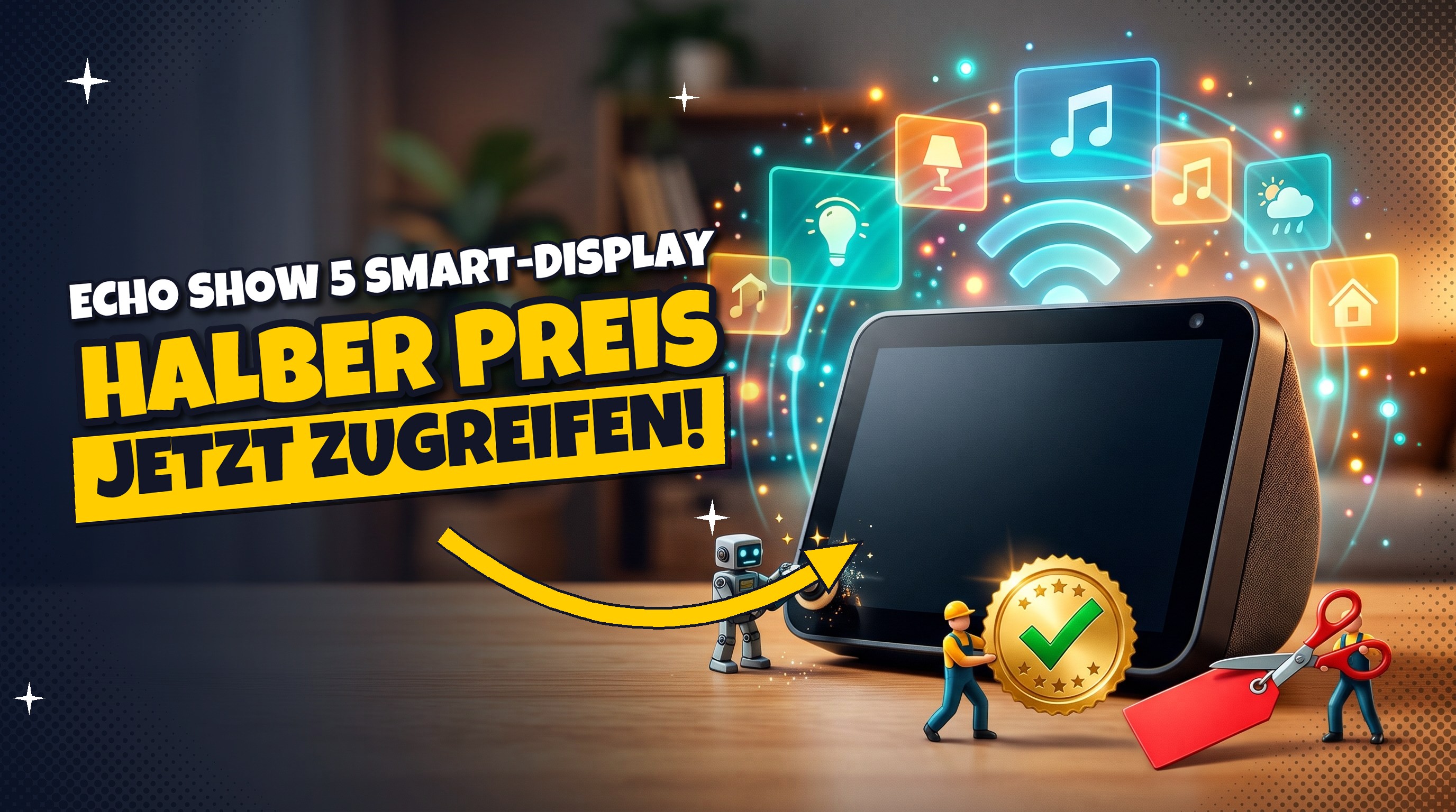 Echo Show 5 generalüberholt: 50 % günstiger für 53,98 €