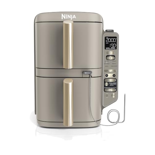Ninja Double Stack XL-Heißluftfritteuse, 6 Funktionen, Steingold SL451EUSD | mit