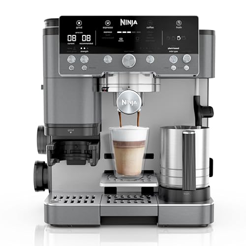 Ninja Luxe Premier 3-in-1 Kaffeemaschine ES601EUGM, Grau-Metall, ES601EUGM