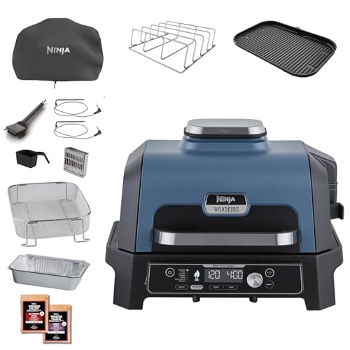 Ninja Woodfire Pro Connect XL Elektrischer BBQ Smoker Grill, App-Steuerung | digitaler