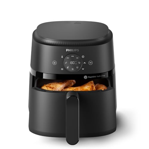 Philips Airfryer 2000 Serie Heißluftfritteuse, Schwarz, 4,2L | RapidAir Technologie
