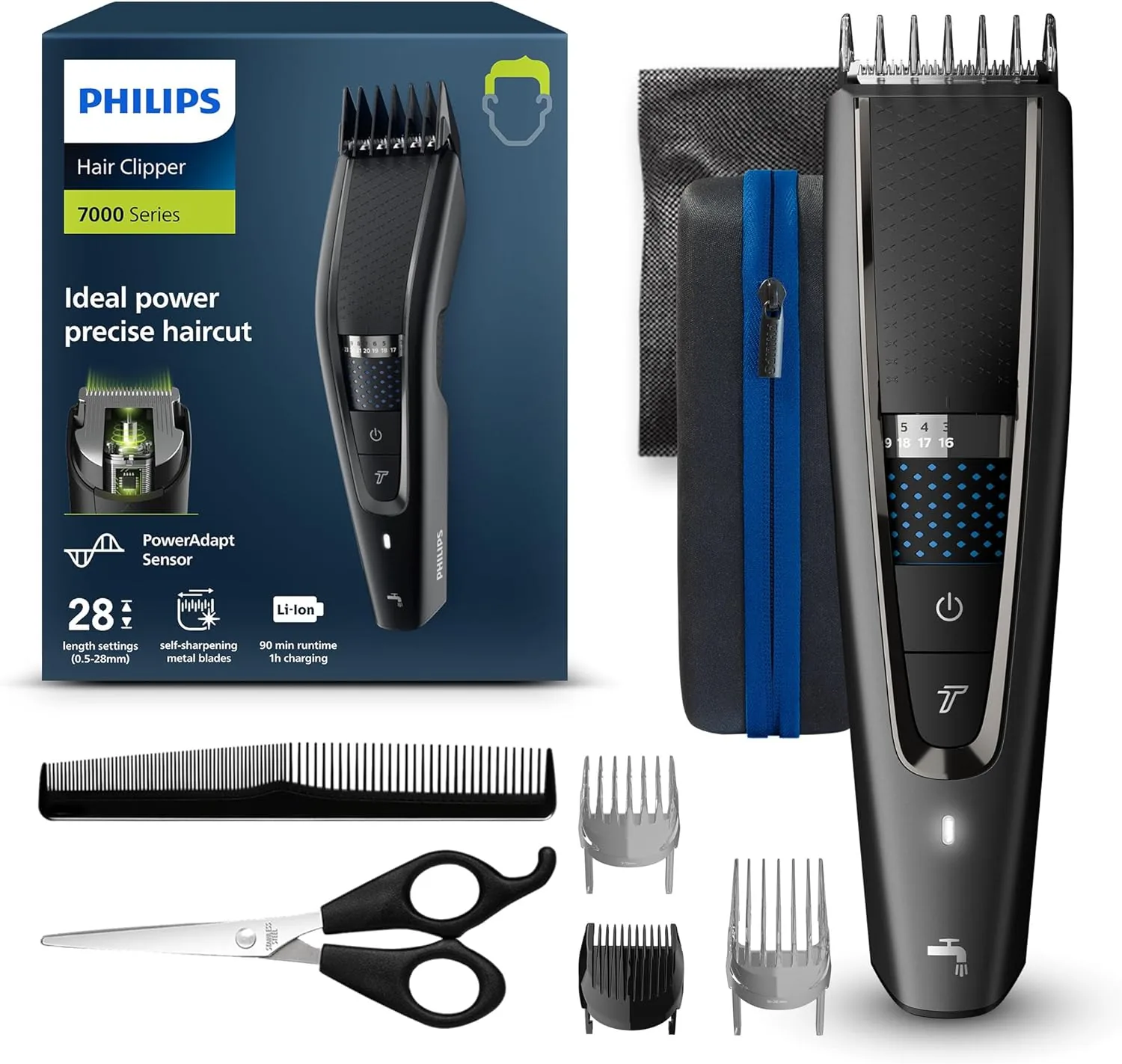 Philips Haarschneider HC7650/15 Series 7000 inkl. Friseur-Set