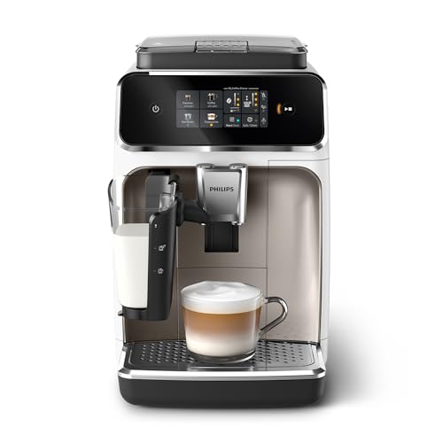 PHILIPS Kaffeevollautomat LatteGo 2300 Serie, Weiß, 4 Spezialitäten