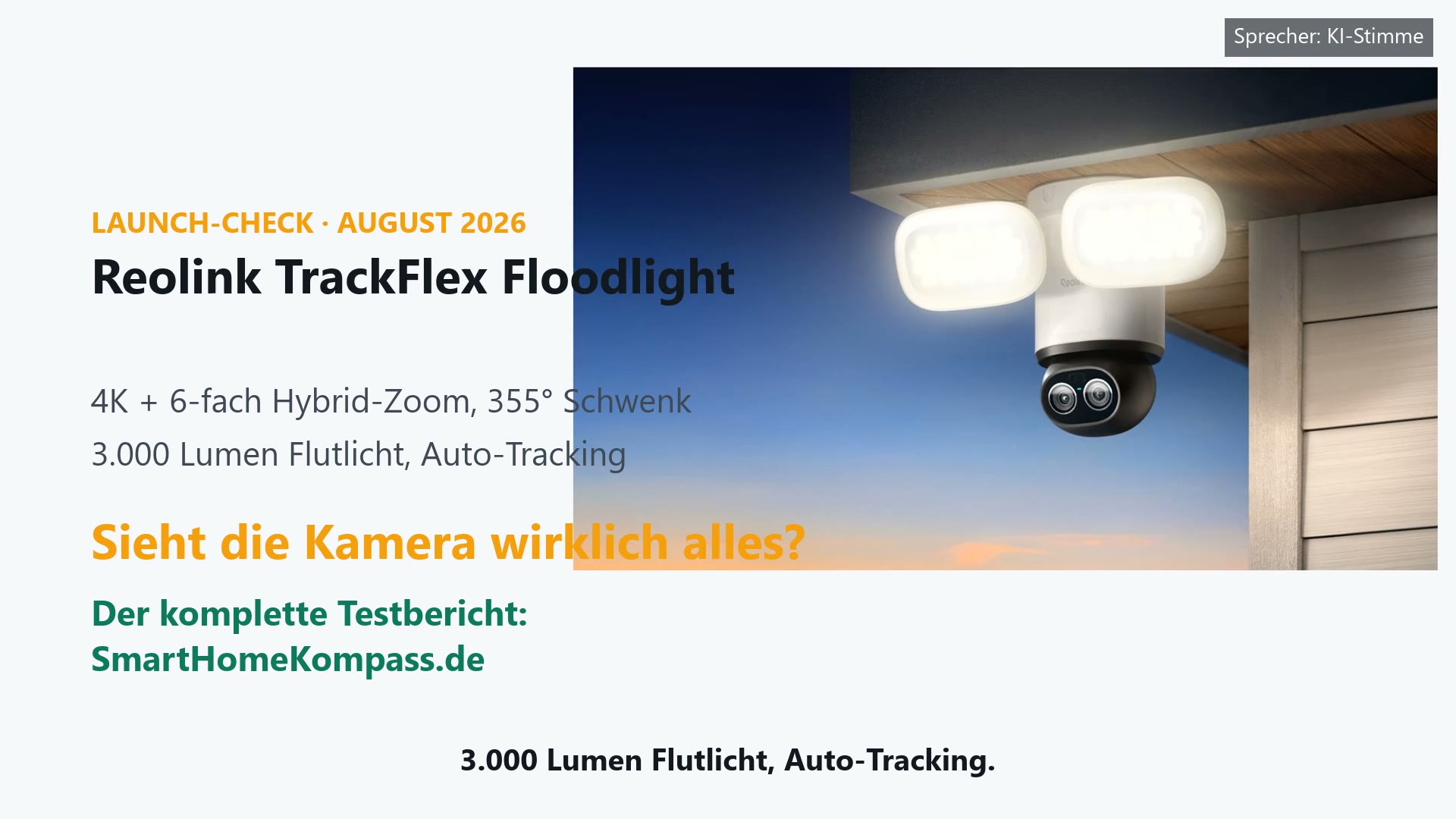 Reolink TrackFlex Floodlight WiFi Überwachungskamera