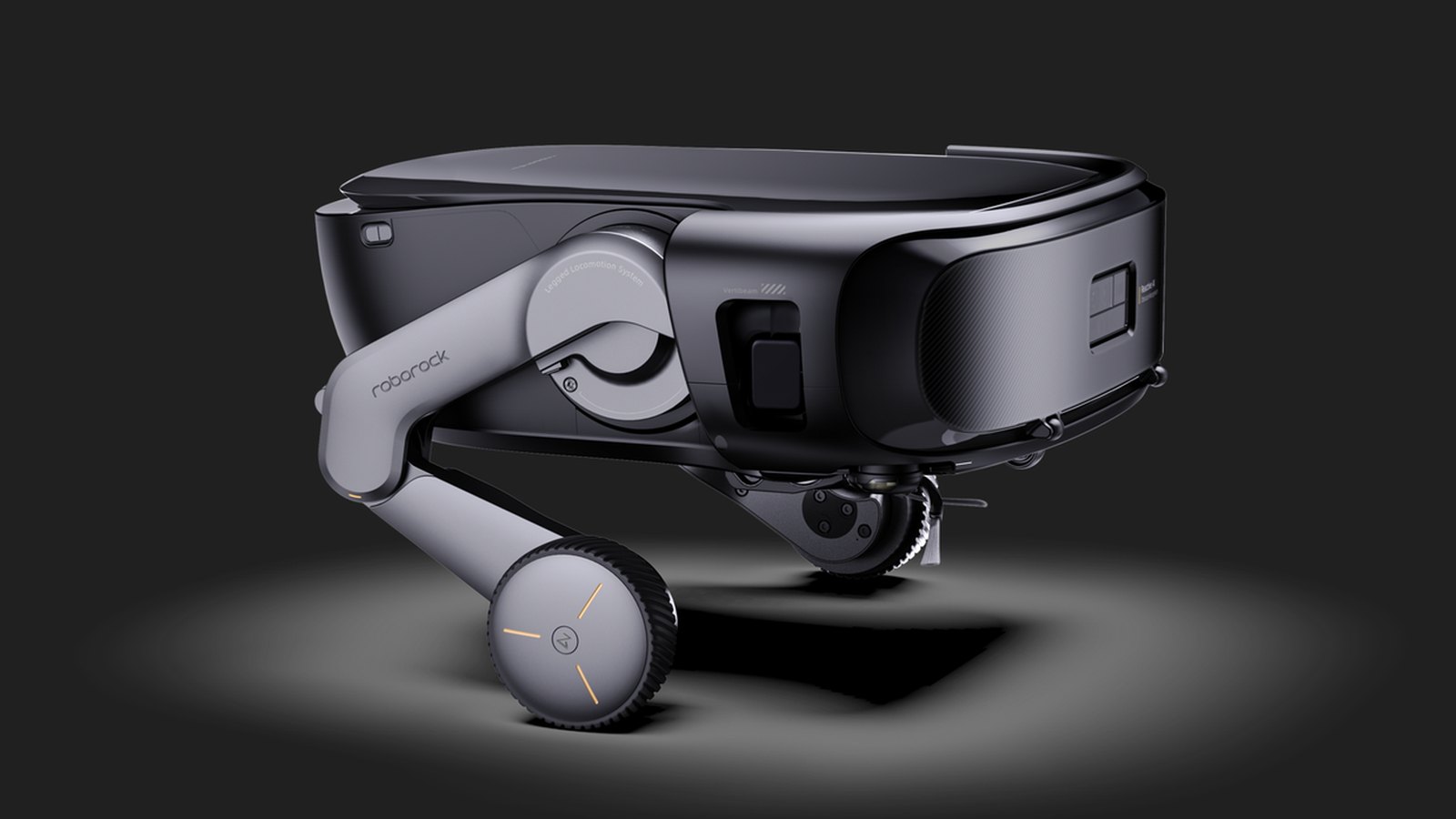 Roborock Saros Rover: Saugroboter mit Bein-Rad-Architektur auf einer Treppe