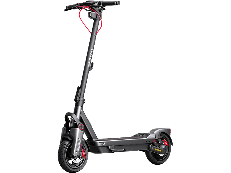 SEGWAY Ninebot MAX G3 D E-Scooter (11 Zoll, Schwarz/Silber/Rot)