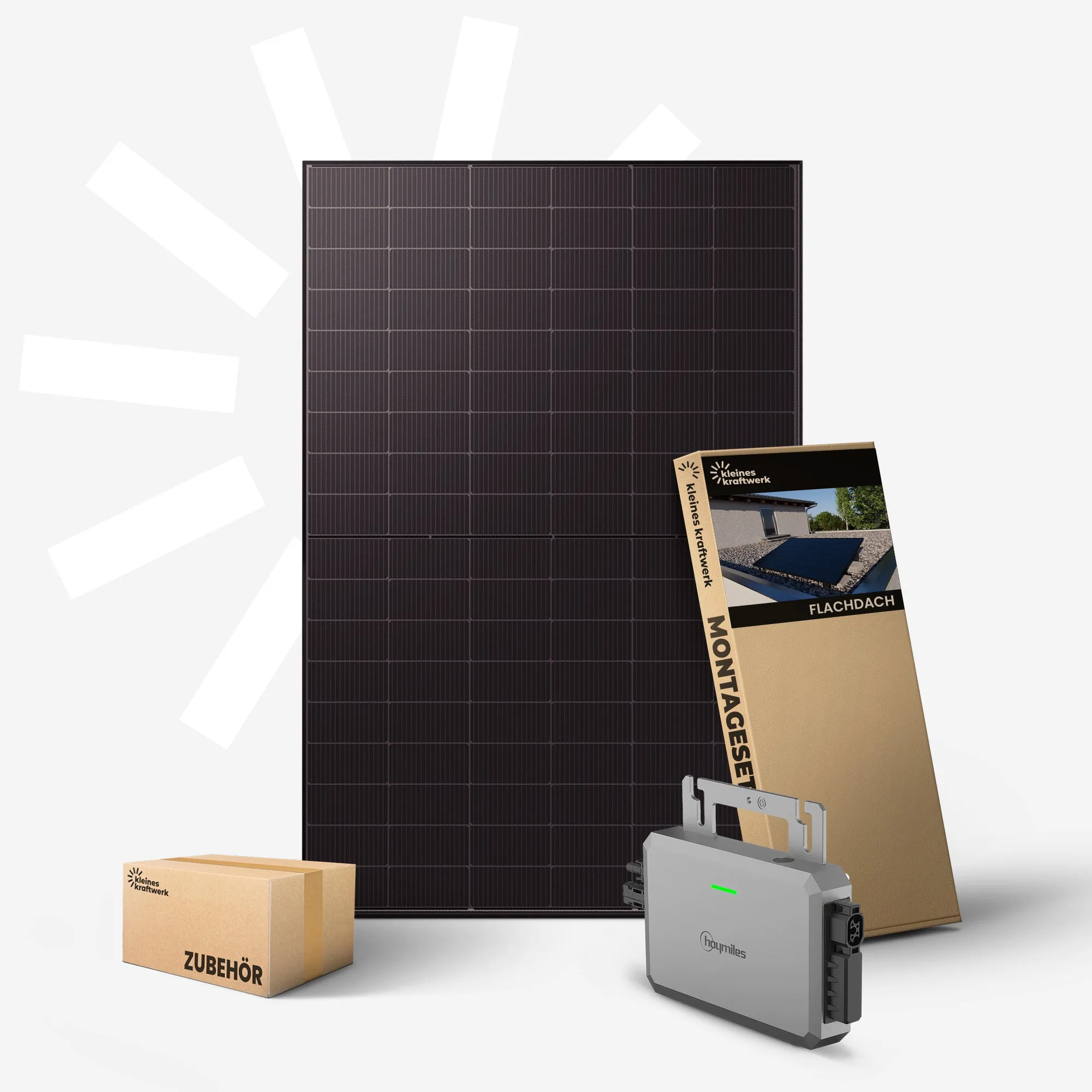 Single XL – 500Wp bifaziales Balkonkraftwerk mit 800W Wechselrichter
