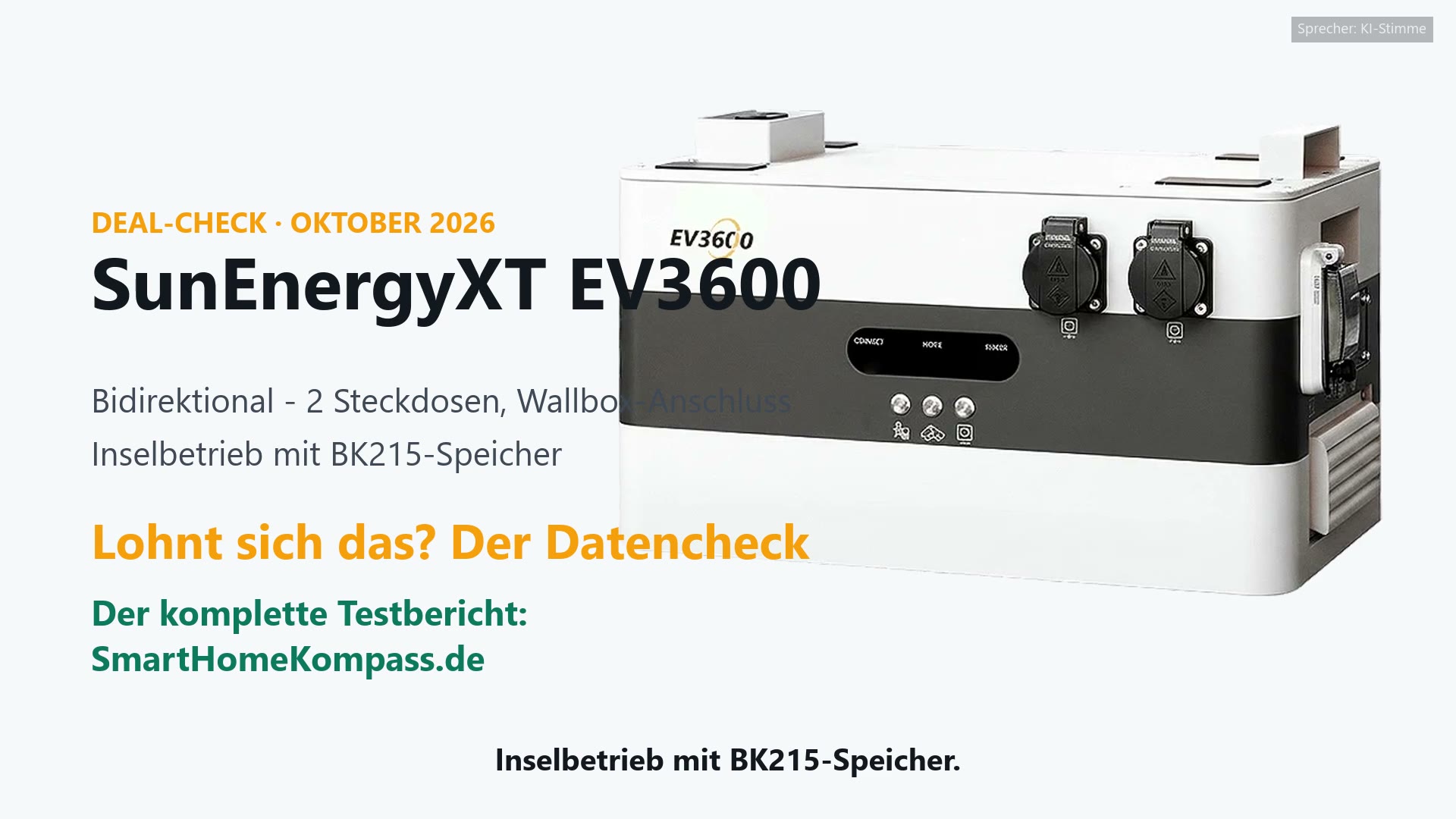 SunEnergyXT EV3600 bidirektionaler Wechselrichter