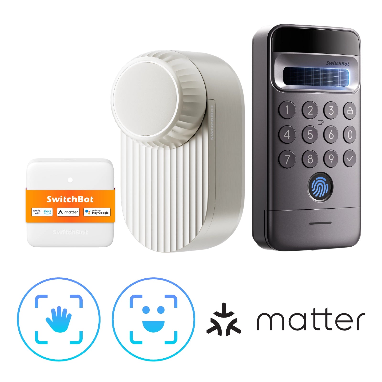 SwitchBot Lock Ultra Max Vision Pro Combo: Schloss, Keypad und Hub Mini