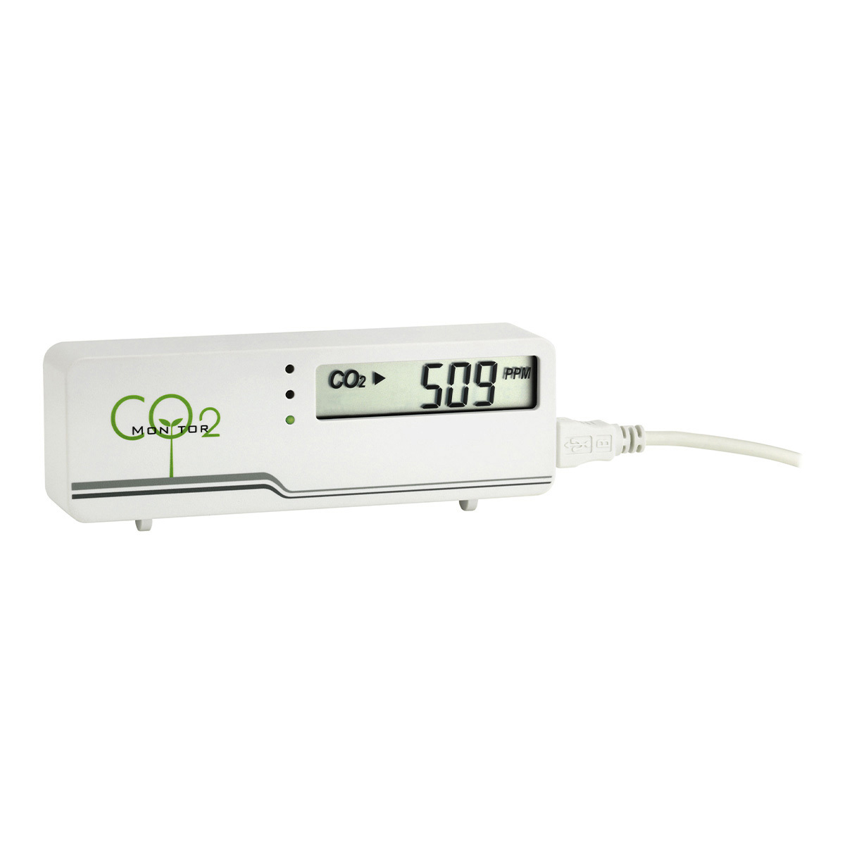 TFA Dostmann AirCO2ntrol Mini CO2-Monitor in Weiß mit USB-Kabel
