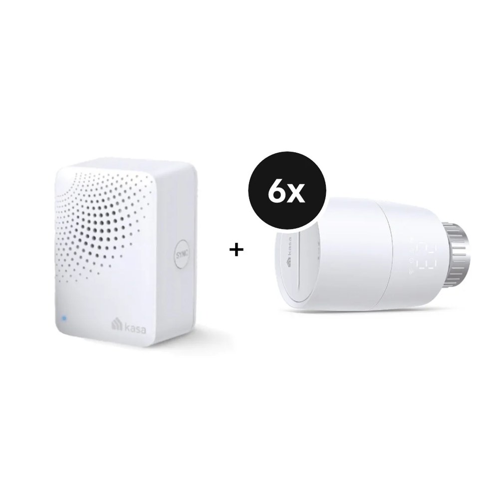 TP-Link Kasa KE100 Starter-Set: Bridge und sechs smarte Heizkörperthermostate