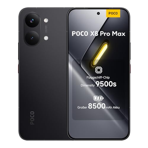 XIAOMI Poco X8 Pro Max Smartphone 12GB+512GB Unlocked Dimensity 9500s Prozessor 8500mAh