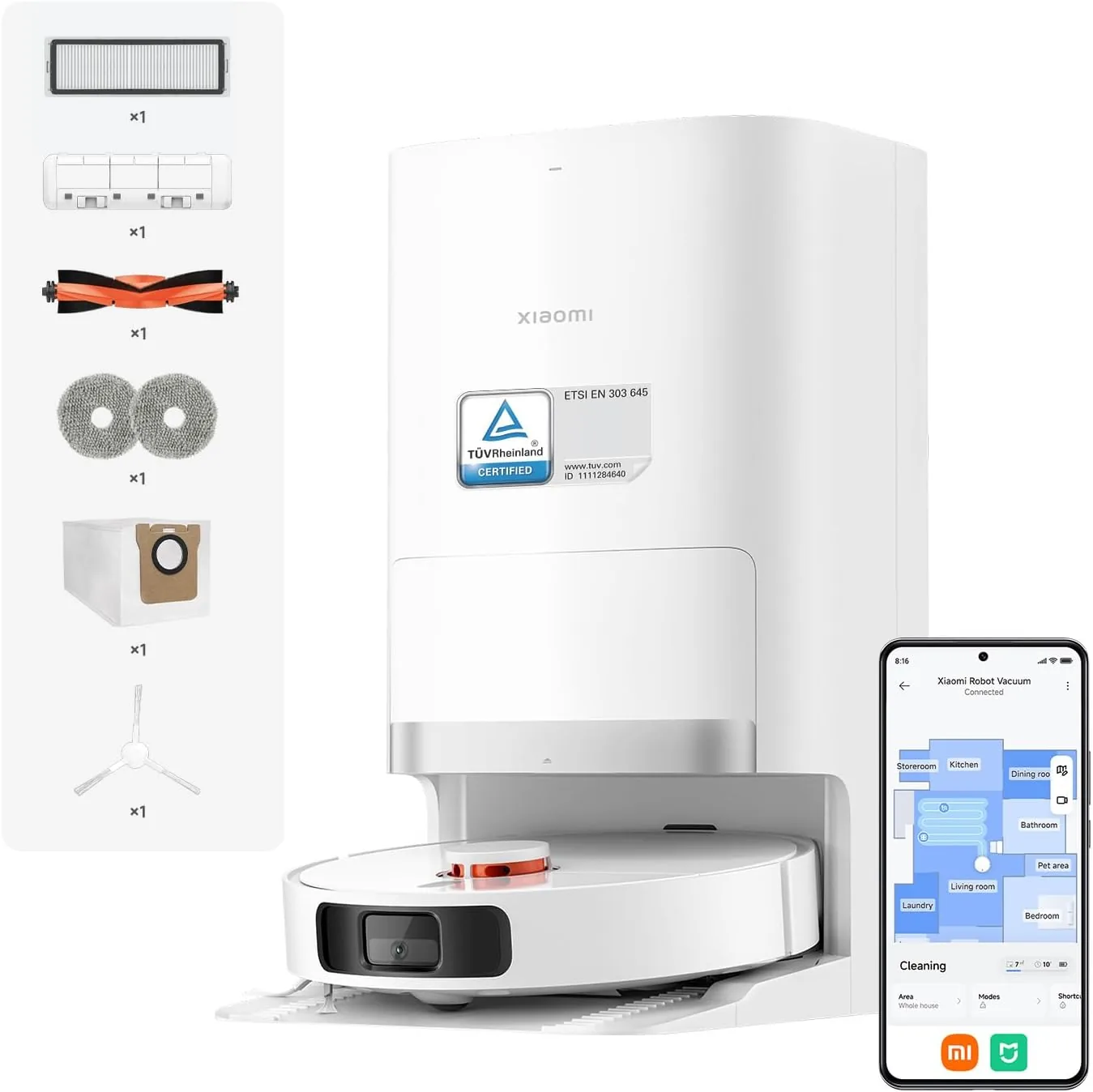 Xiaomi X20+ Saugroboter mit Wischfunktion & Absaugstation
